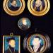 Miniatures of Hilliard's Father and Mother, self portrait and unknown portraits of man and woman